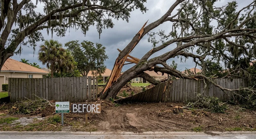 Storm Damage Tree Removal in St. Petersburg, Florida